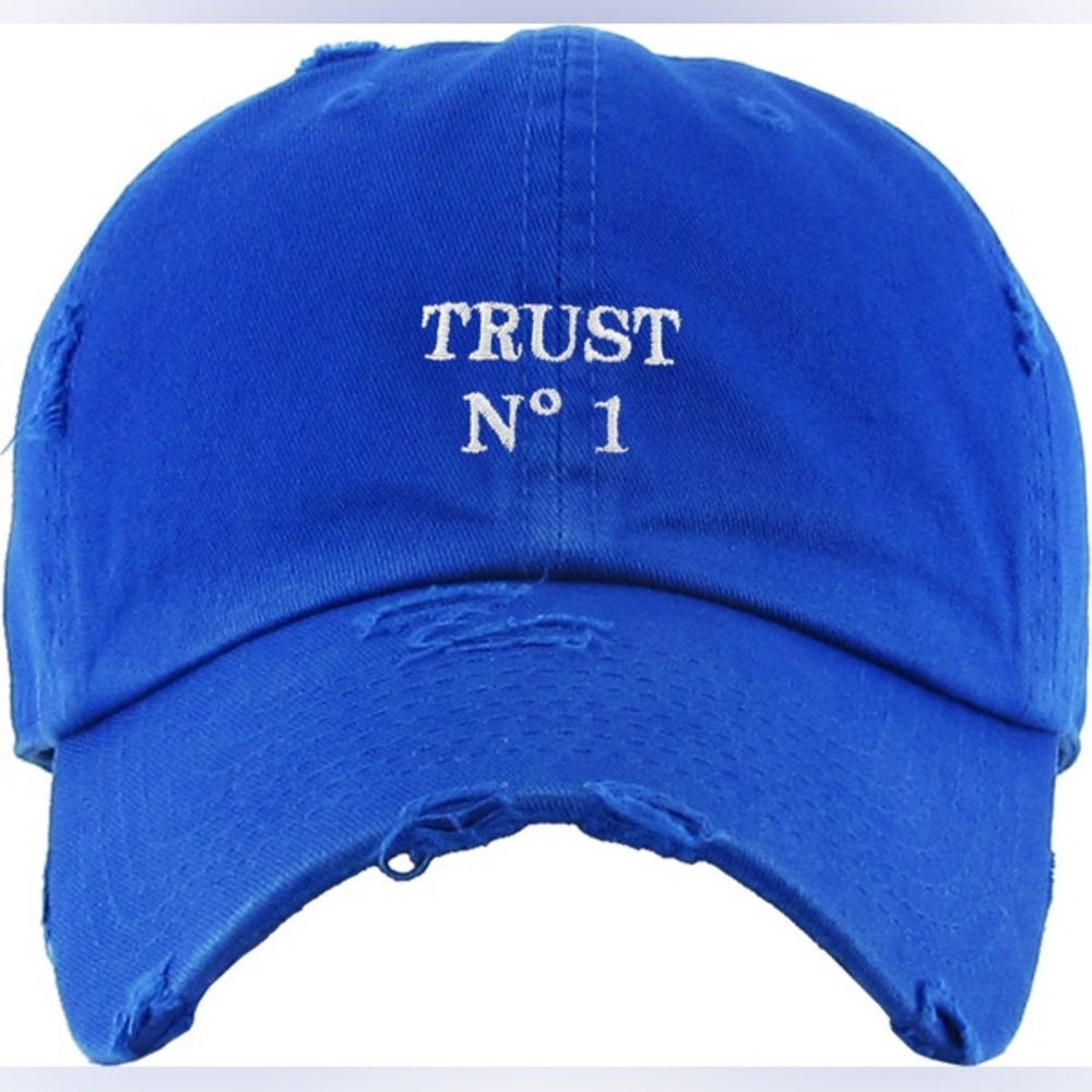 Trust No.1 Distressed Dad Hat